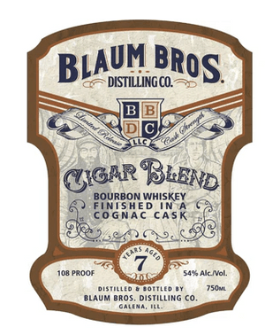 Blaum Bros 7 Year Old Cigar Blend Finished in a Cognac Cask Bourbon Whiskey