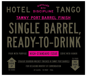 Hotel Tango Tawny Port Barrel Finish Straight Bourbon Whiskey