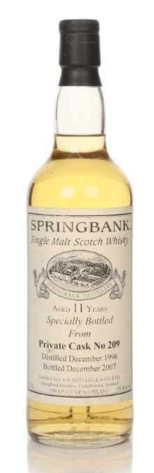 Springbank 11 Year Old 1996 - Private Cask #209 Single Malt Scotch Whisky | 700ML - Buy Liquor Online