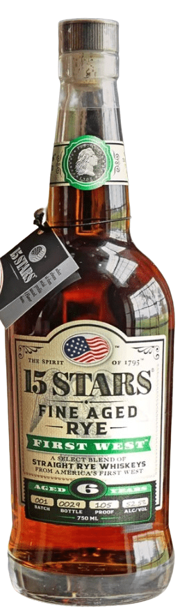 15 Stars | Fine Aged Rye | First West 6 Year Old | Blended Straight Rye Whiskey Bourbon | 2024 Limited Release - Buy Liquor Online