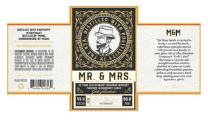 Mr. & Mrs. 13 Year Old Finished in Cabernet Casks Kentucky Straight Bourbon Whiskey