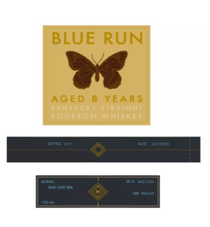 Blue Run Bark and Bite 8 Year Straight Bourbon Whisky