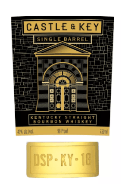 Castle & Key Single Barrel Straight Bourbon Whisky