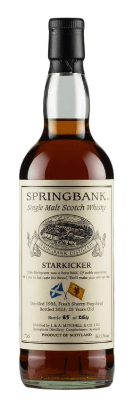 Springbank 25 Year Old Fresh Sherry Hogshead Starkicker 1998 Single Malt Scotch Whisky | 700ML - Buy Liquor Online