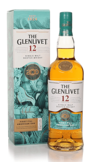 The Glenlivet 12 Year Old First-fill American Oak - 200th Anniversary Edition Single Malt Scotch Whisky | 700ML - Buy Liquor Online