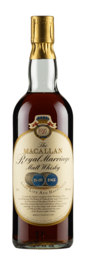 Macallan Royal Marriage Charles and Diana Single Malt Scotch Whisky - Buy Liquor Online