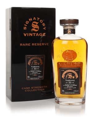 Laphroaig 32 Year Old 1990 Cask #81 Cask Strength Collection Rare Reserve 35th Anniversary Signatory Single Malt Scotch Whisky | 700ML - Buy Liquor Online