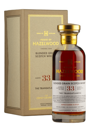 Transatlantic 33 Year Old House of Hazelwood Legacy Collection Blended Grain Scotch Whisky | 700ML