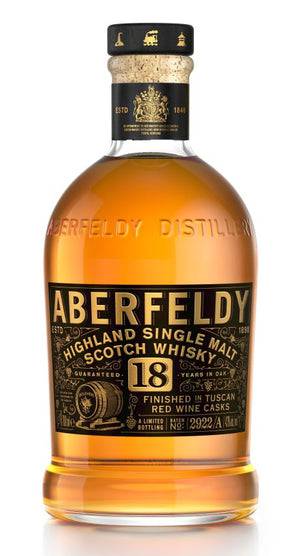 Aberfeldy 18 Year Old Limited Edition Finished in Napa Valley Cabernet Sauvignon Casks Single Malt Scotch - Buy Liquor Online