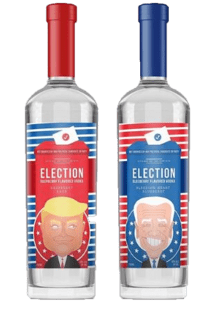 Election Spirits Vodka 2 Bottle Set (INCUMBENT & CHALLENGER) Trump vs Biden 2020