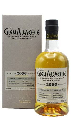 GlenAllachie Single Cask #111860 1st Fill Bourbon Cask 2006 13 Year Old | 700ML